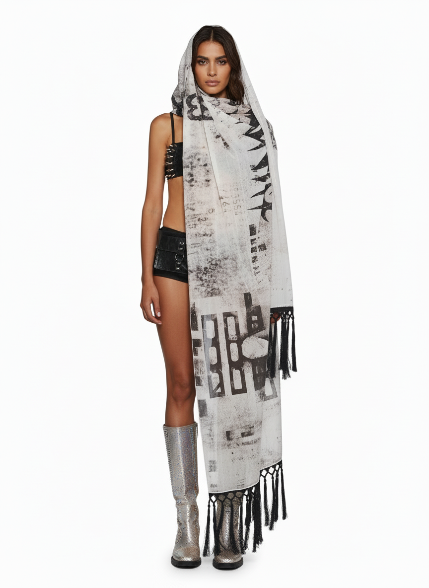 UNISEX Signal Graphic Scarf
