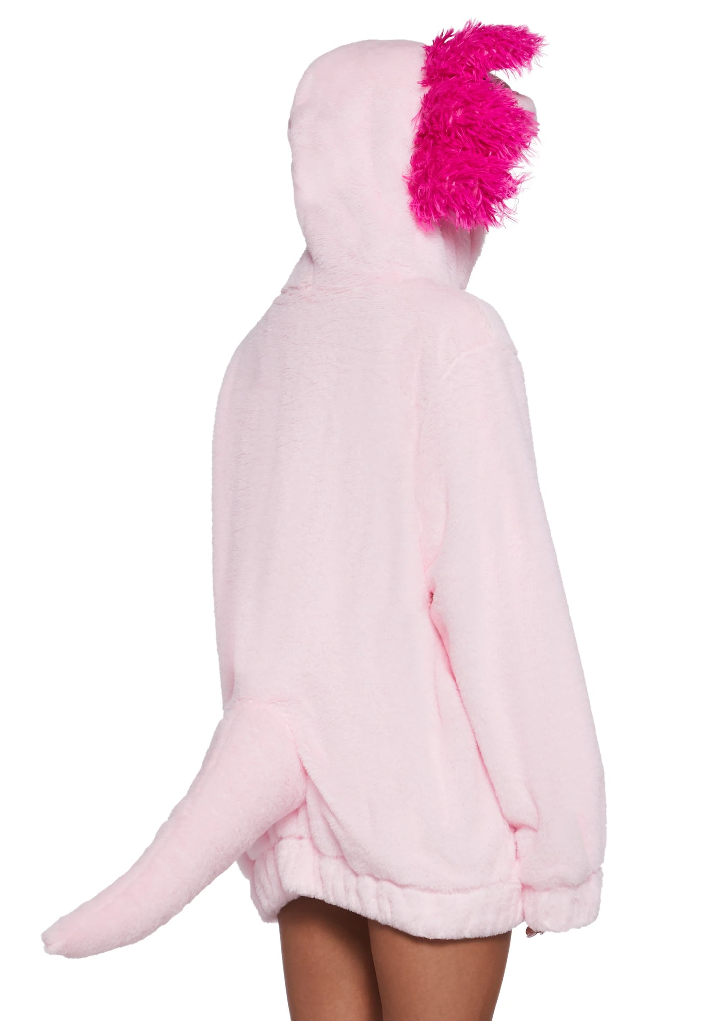 AXOLOTL DREAM FAUX FUR HOODIE