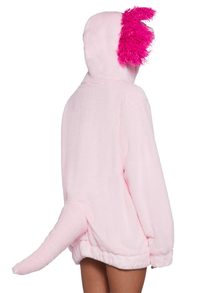AXOLOTL DREAM FAUX FUR HOODIE