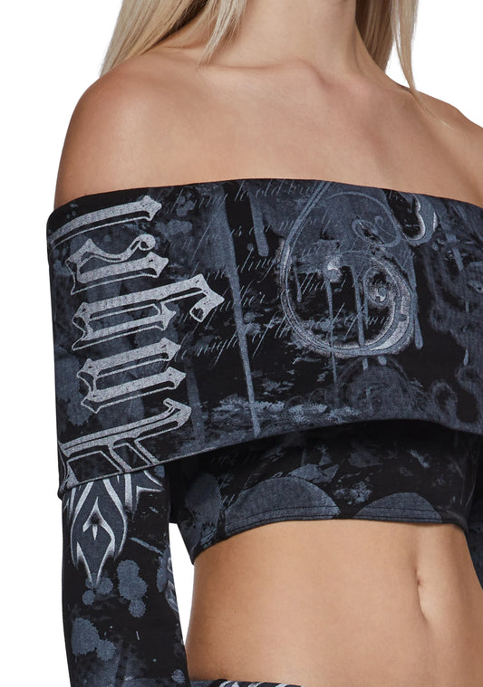 ELITE Off Shoulder Crop Top