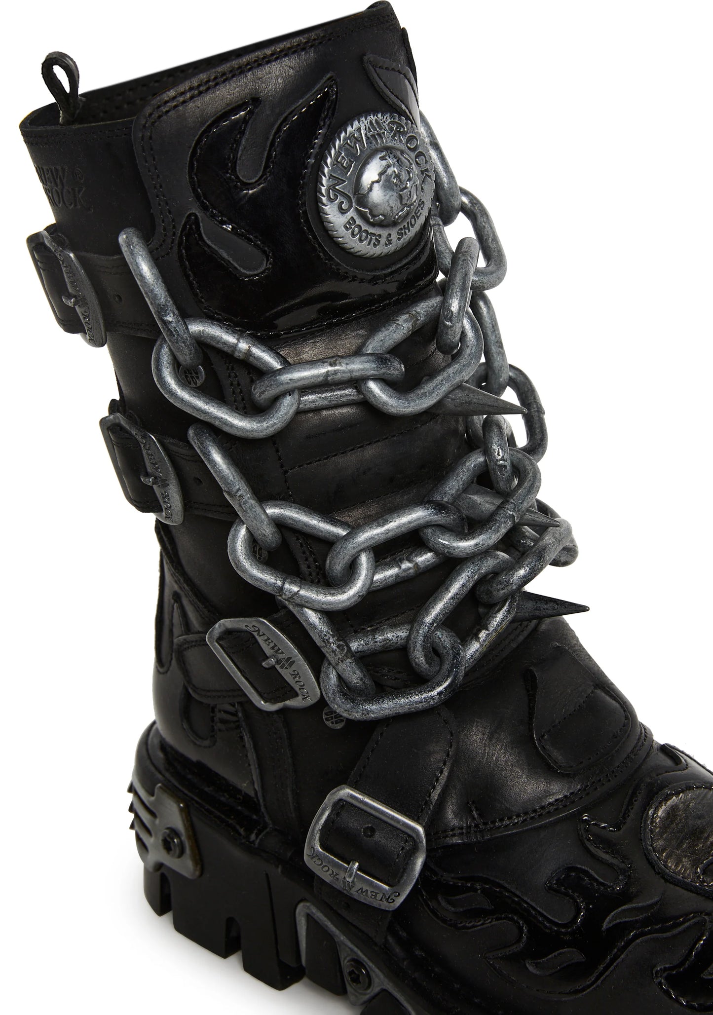 CHAINS BOOTS - BLACK