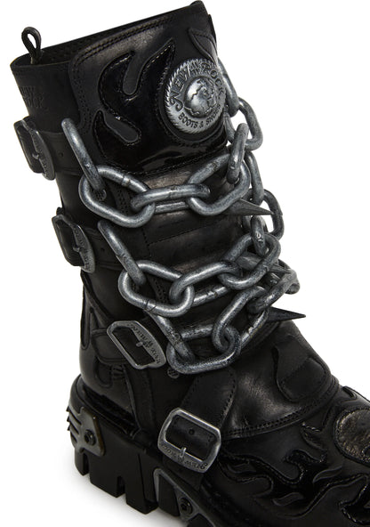CHAINS BOOTS - BLACK