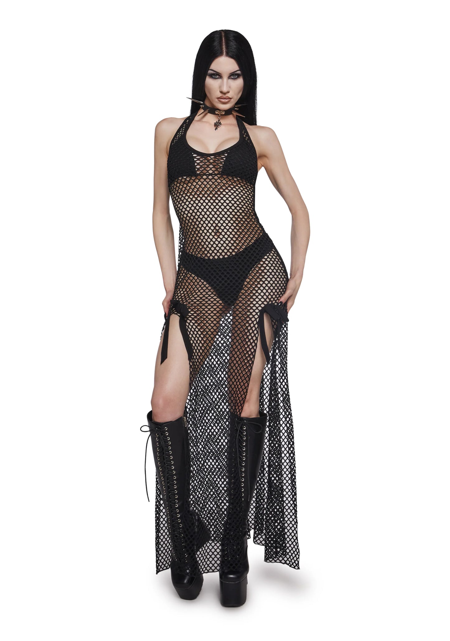 Eclipse Bow Mesh Maxi