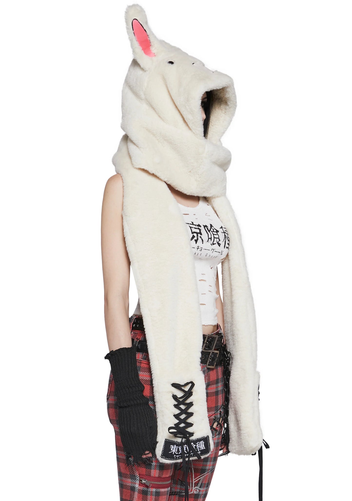 WHITE RABBIT SCARF