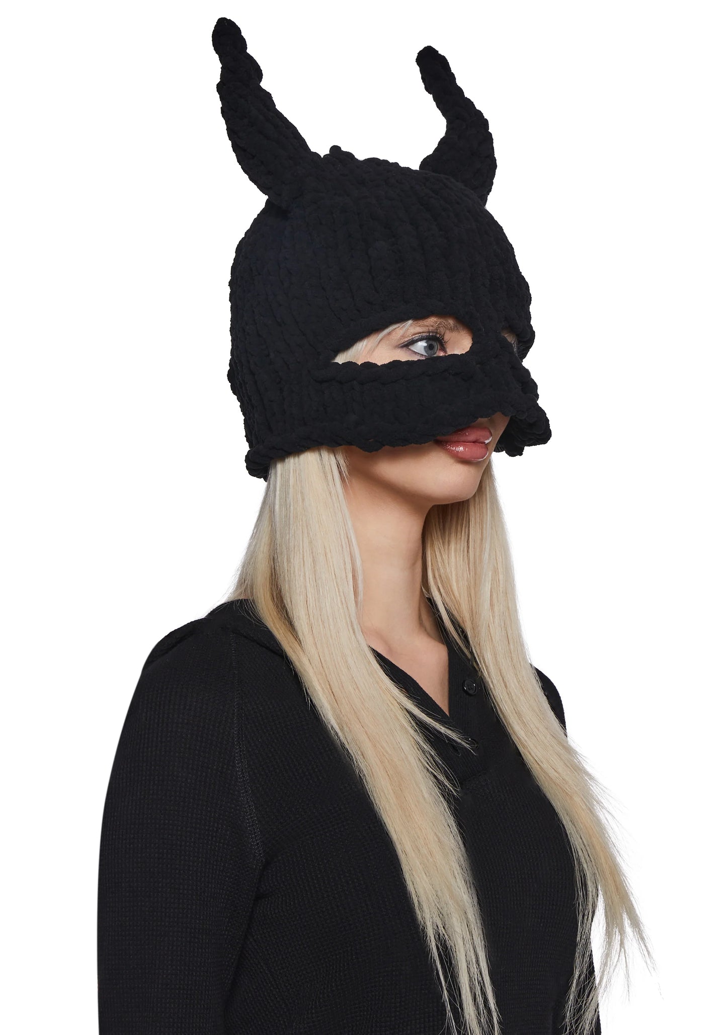UNISEX EAR FLAP KNIT FACE MASK