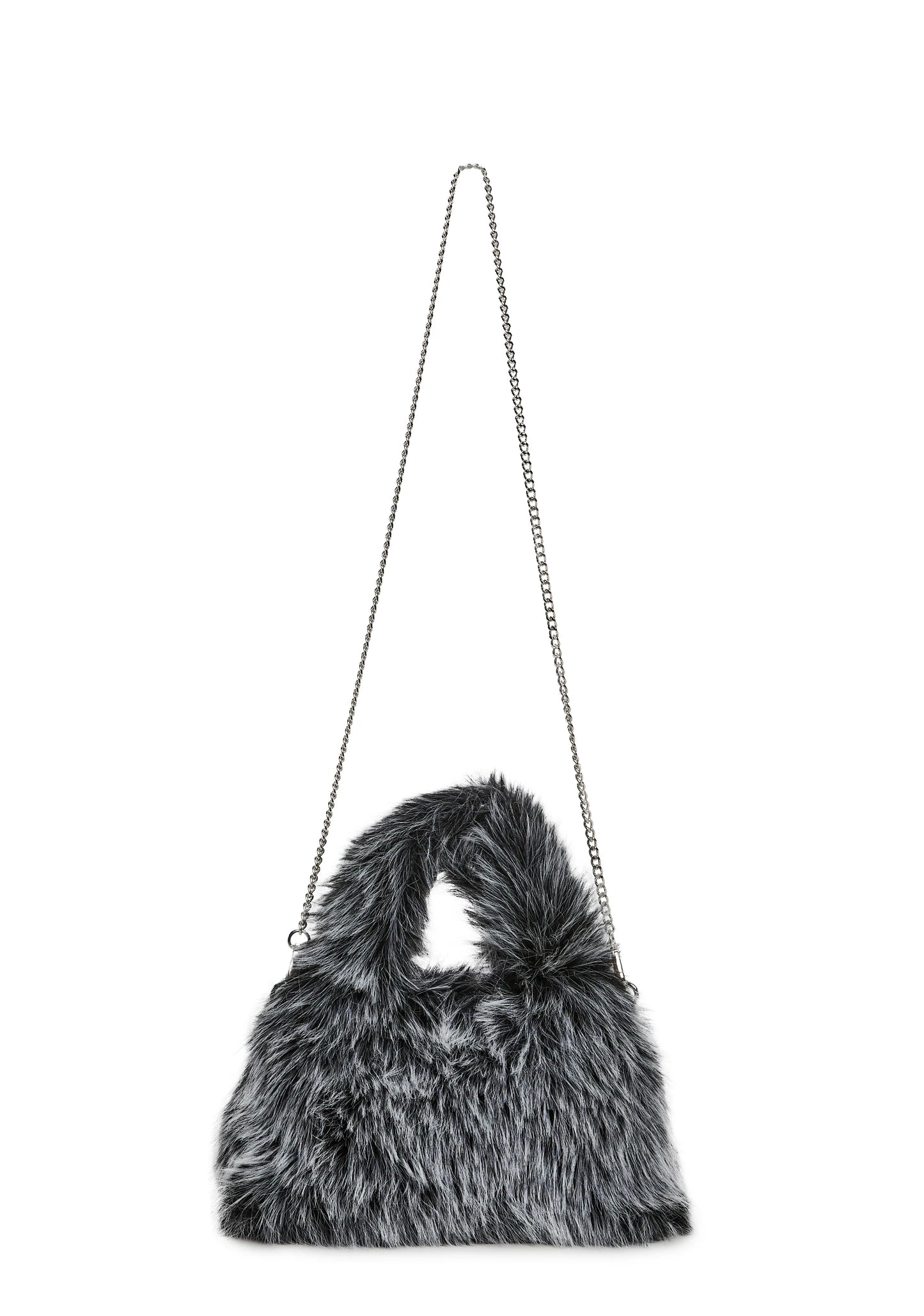 MIDNIGHT FAUX FUR BUCKET HAT & SHOULDER BAG