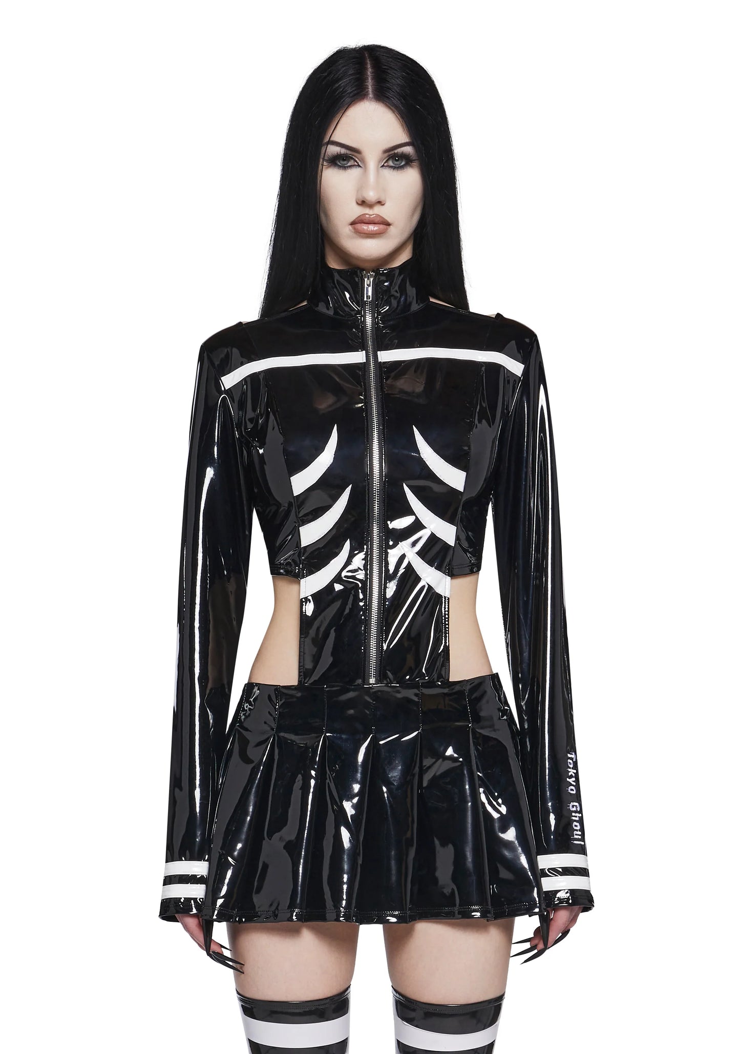 VINYL MINI DRESS SET