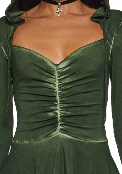 Fairy Hooded Mini — Green