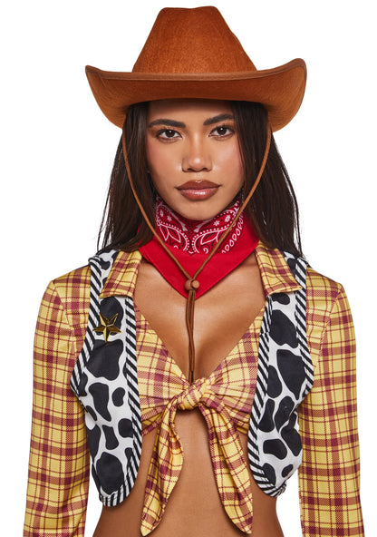 PLAY DUST COWGIRL RODEO SET
