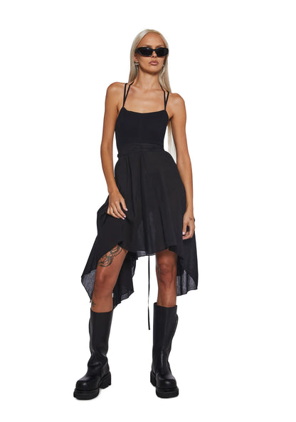 Signal Open Side Handkerchief Dress