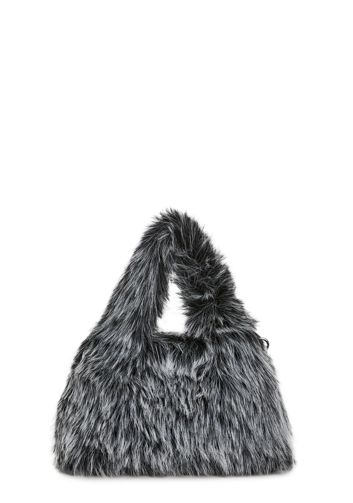 MIDNIGHT FAUX FUR BUCKET HAT & SHOULDER BAG