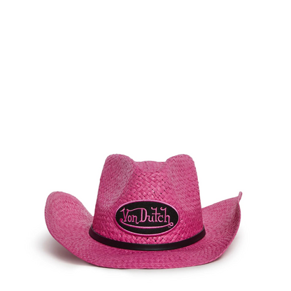 DUST COWBOY HAT - HOT PINK