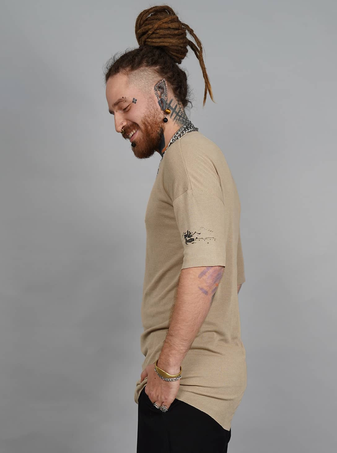 Helix T-Shirt In Sand