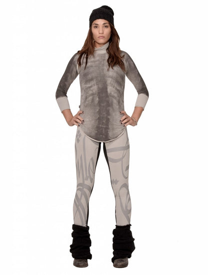 CRYPTIC Long Sleeve top In Pearl Grey