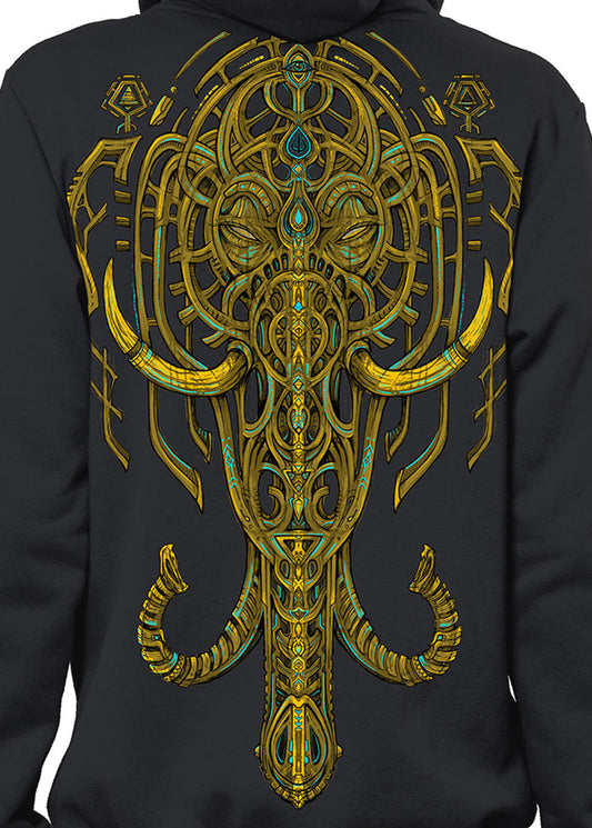 KANDULA Zip Hood In Dark Grey