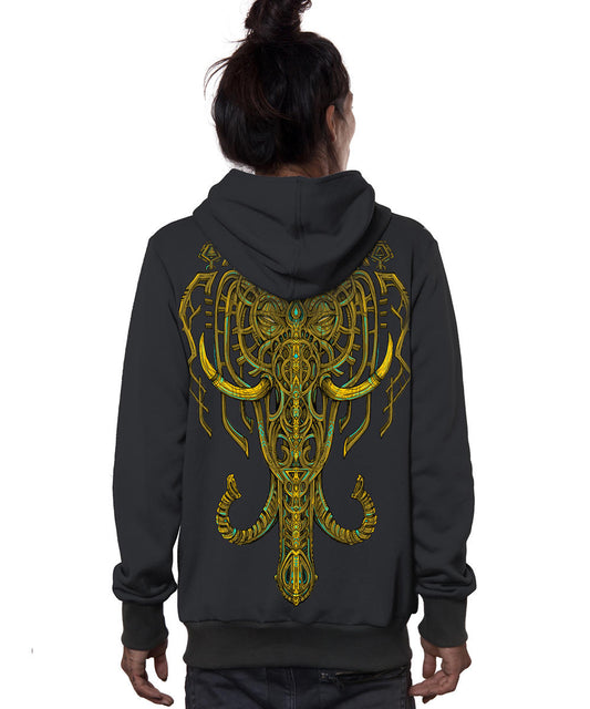 KANDULA Zip Hood In Dark Grey