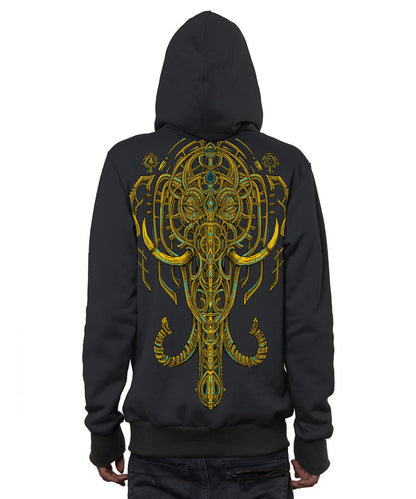 KANDULA Zip Hood In Dark Grey