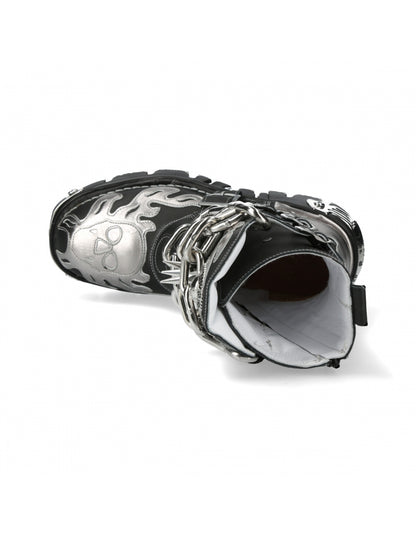 CHAINS BOOTS - SILVER