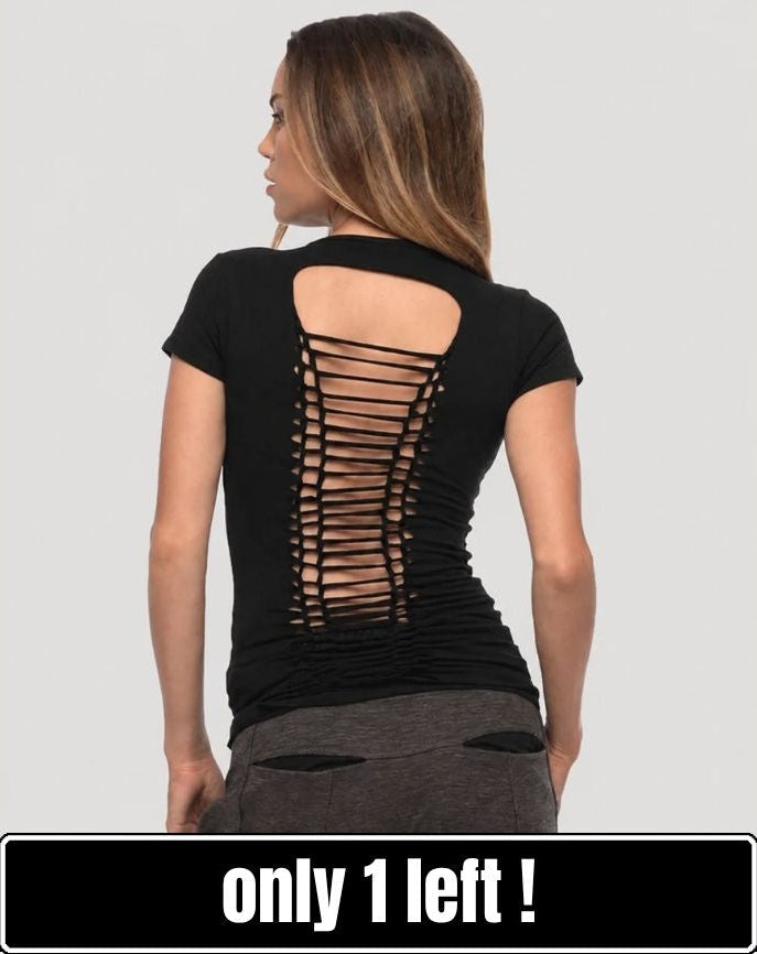 VOODOO Braided Top In Black