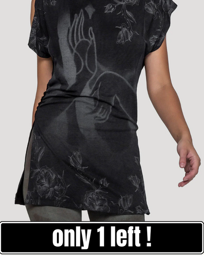 MUDRA Short Sleeves Tunic In Black