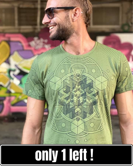 CUBE PIGMENT T-Shirt In Green