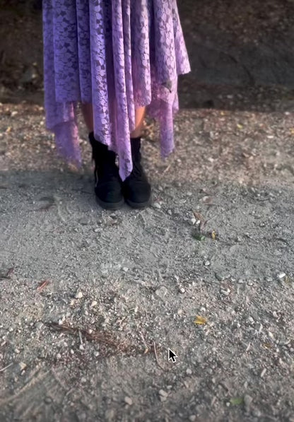 MYSTIC Rose Lace Dress – Lilac Magic