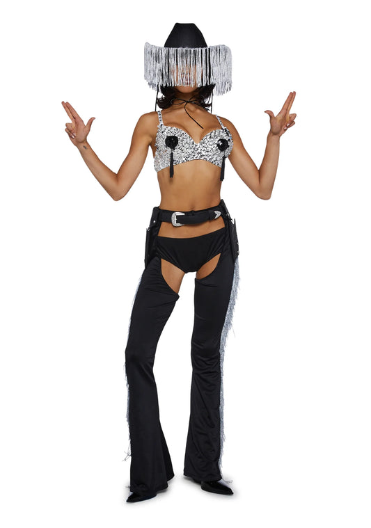 BLACK RHINSTONE COWGIRL