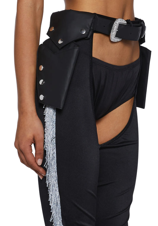 BLACK RHINSTONE COWGIRL