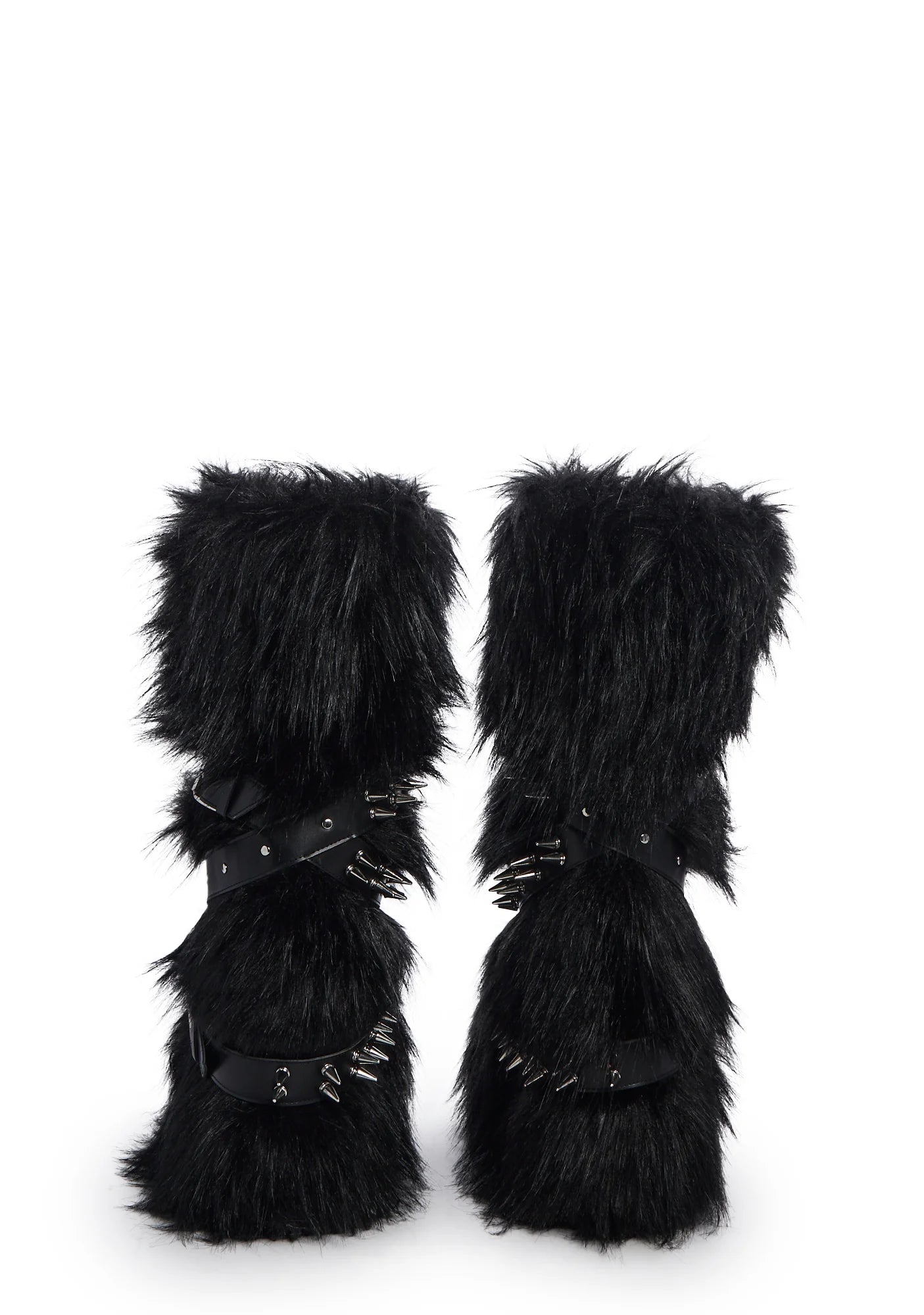 Black High Faux Fur Boots