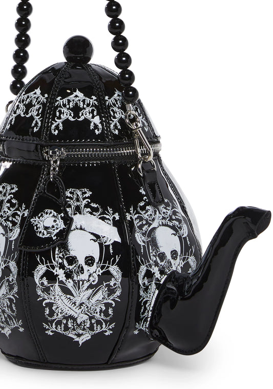 Dark Delights Teapot Bag – Skull Print