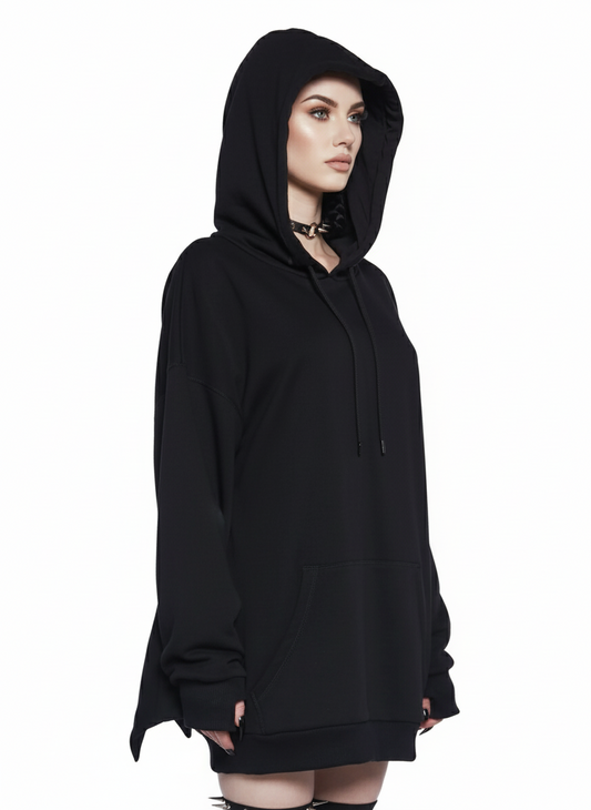 Midnight Batwing Hoodie – Black