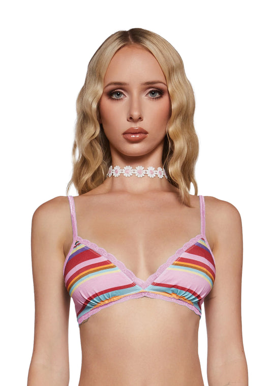 BRALETTE - MULTI STRIPED