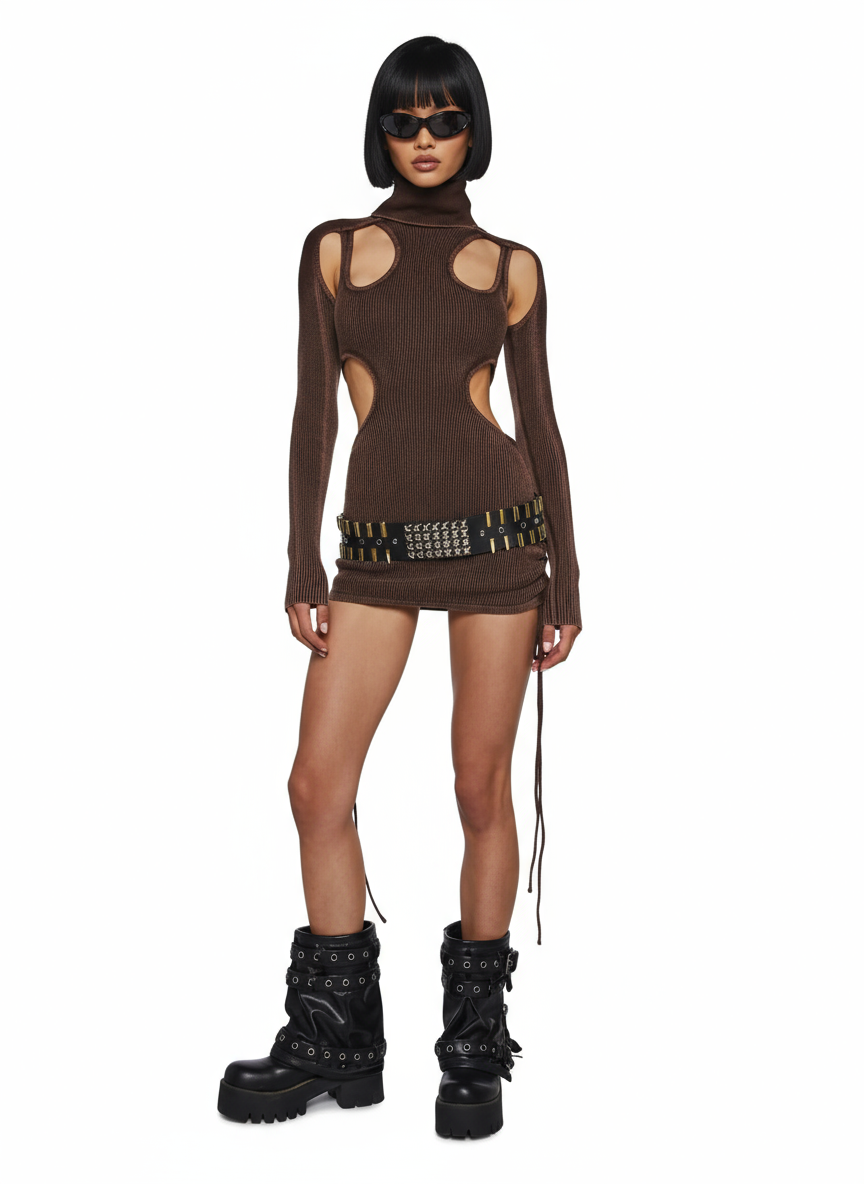 Rift Ribbed Body Mini Dress