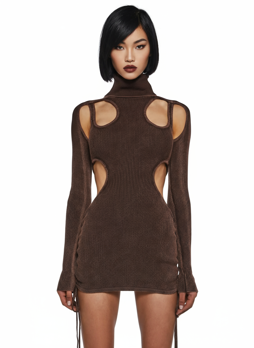 Rift Ribbed Body Mini Dress