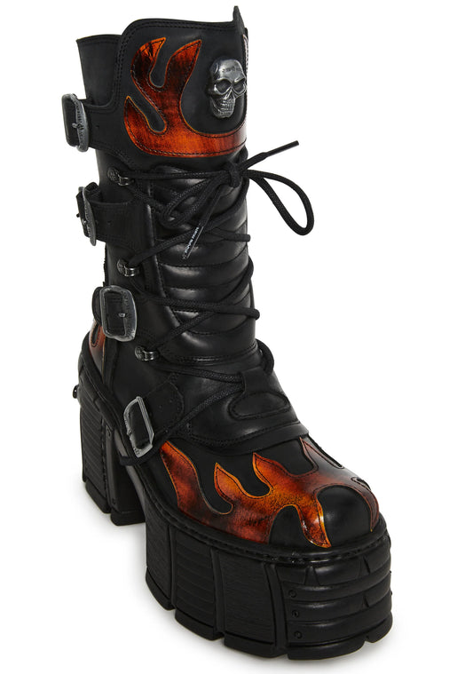 FLAME ANKLE BOOTS