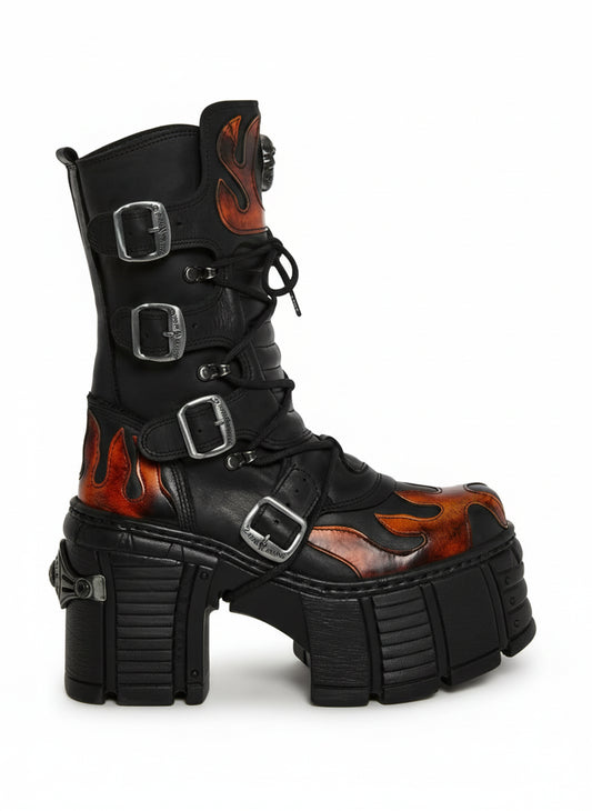 FLAME ANKLE BOOTS