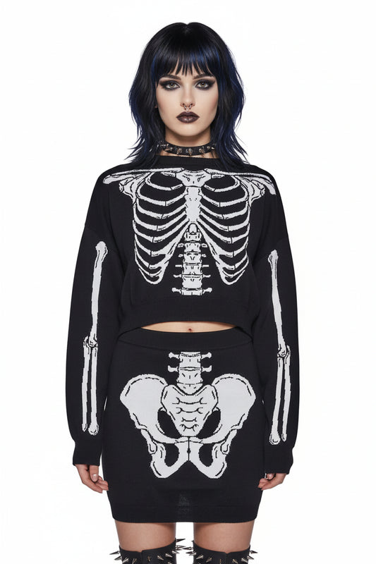 BONES KNIT SKIRT SET