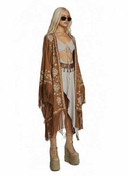 Echo Asymmetrical Wrap Dress — Grey