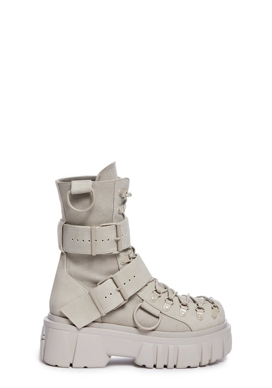ROGUE CLASH COMBAT BOOTS - STONE