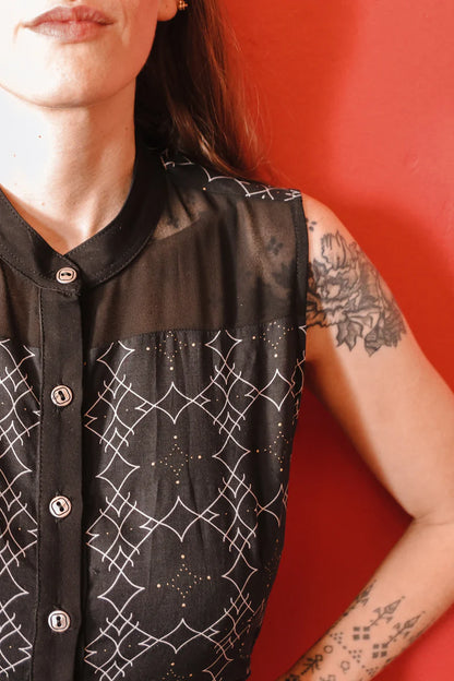 Maxi Dress In Tribal print