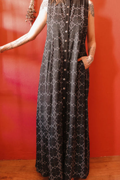 Maxi Dress In Tribal print