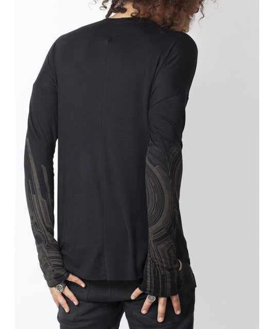 YOSHINORI Long Sleeve Shirt In Black